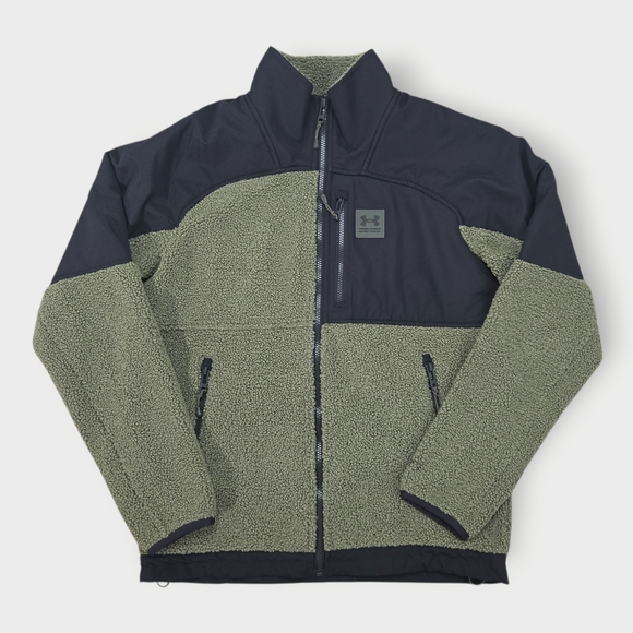 EUC Under Armour Mission Boucle Swacket Green Black 1366091-390 Men's Size Small - Picture 3 of 9